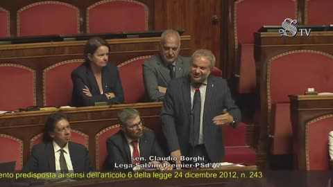 🔴 Sen. Claudio Borghi in Aula: dichiarazione di voto della Lega sulla Nadef (11/10/2023).