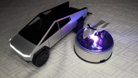 1:24 Tesla Cybertruck pickup eletrica do visionario Elon Musk, Unboxing!