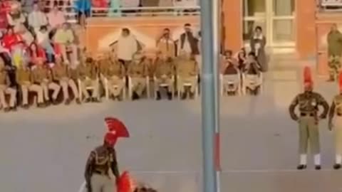 Wagha border Pakistan India parade #wahag #border