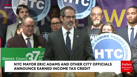 Eric Adams Delivers Remarks On Importance Of Earned Income Tax Credit To New Yorkers