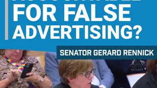 Senator Gerard Rennick starts the process of grilling Australian Advertising Authorities: