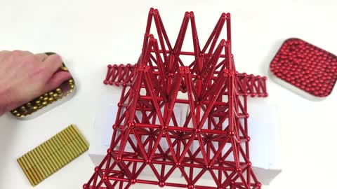 The Tokyo Tower made of magnets _ Magnetic Games