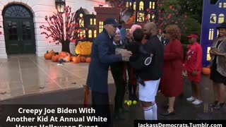 Creepy Joe Biden With Another Kid At Annual Halloween Event