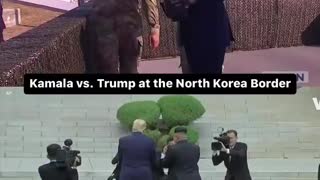 Kamala vs Trump at the North Koren Border.