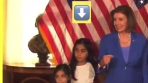 Nancy Pelosi Elbows Rep. Mayra Flores' Daughter During Ceremony