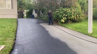 Professional Asphalt Spray Sealing: “The Thirsty Soaker Seal One” Top Coats Pavement Maintenance