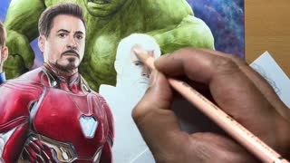 Avengers Artwork Time-Lapse.