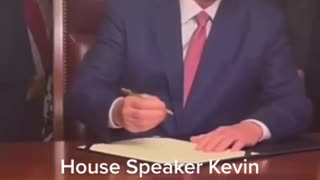 HOUSE SPEAKER KEVIN MC CARTHY SIGNS BILL ON COVID-19 DECLARATION📜✍️⭐️