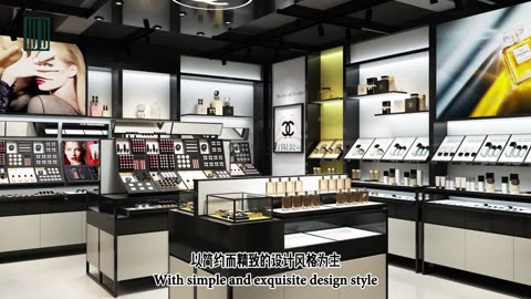 Brand cosmetics store design Makeup retail store design