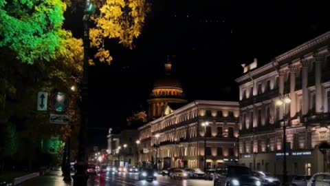 Street view at night