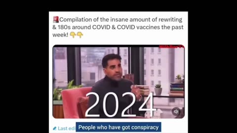 Compilation of the insane amount of rewriting and 180 around covid and vaccines in the past week