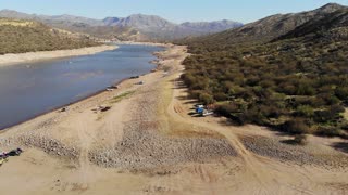 Aerial Arizona looks at Bartlett Lake