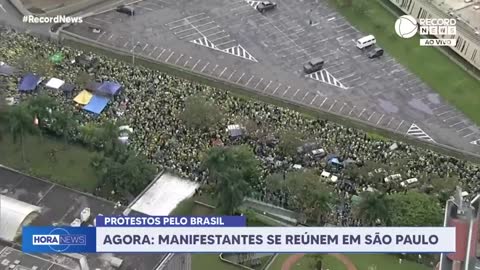 Manifestantes se reúnem em ato contra resultado das eleições em SP