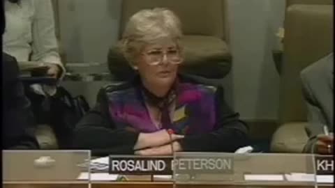 Rosalind Peterson - Kritisches Statement bei UN CLIMATE CHANGE CONFERENCE 2007