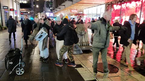 Hare Krishna in the city center of Stockholm 2022