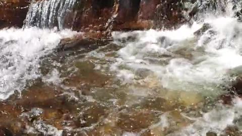 A beautiful cascading waterfall