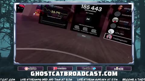 GhostCat BroadCast: VR Work Out