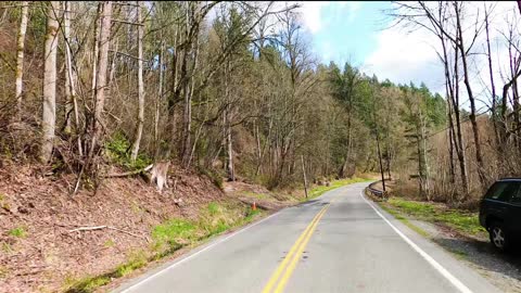 Washington Driving through May Valley back roads in the springtime