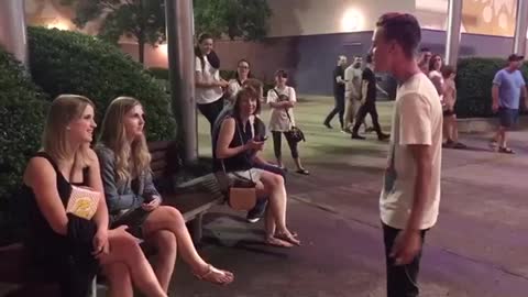 Young boy sings ‘Perfect’ by Ed Sheeran to some random girls!