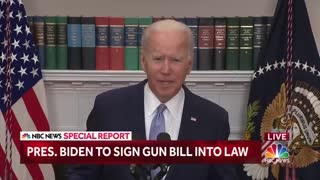 President Biden Signs Landmark Gun Legislation Into Law : 'Lives Will Be Saved'
