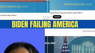Press Secretary Karine Jean Pierre and the Failing Biden Administration #Short