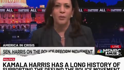 Kamala Harris was one of the leaders of the Defund the Police Movement