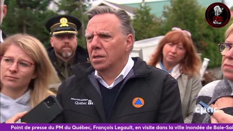 Point de presse du PM du Québec François Legault en direct de Baie Saint-Paul