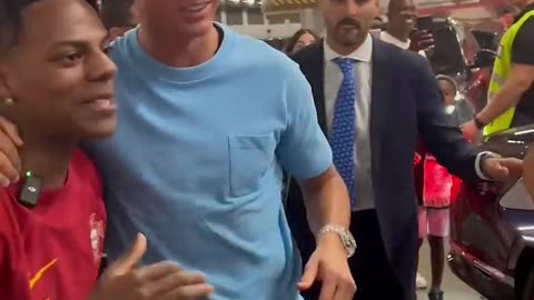 The man emotional with Met cristiano Ronaldo
