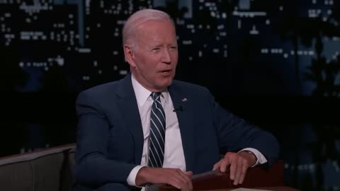 President Joe Biden Visits Jimmy Kimmel Live