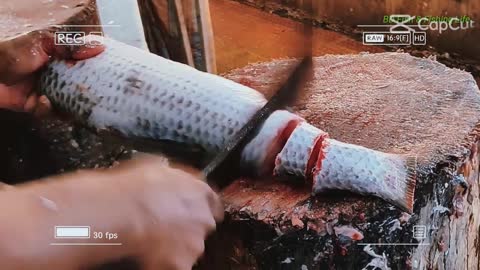 Amazing Live Fish Cutting Skills