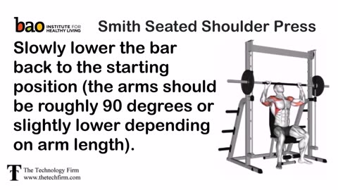 exercise Smith Seated Shoulder Press