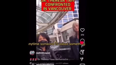 Dr. Theresa Tam of Canada, saved by boot licker over questions