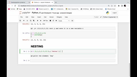 How to nest a Tuple in python