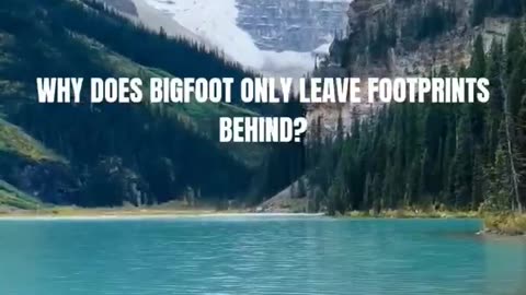 Why does Bigfoot only leave footprints behind? #shorts #bigfoot