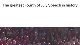 The greatest Fourth of July Speech in history Incredible 🇺🇸.