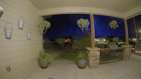 Doorbell Camera Captures Meteor Lighting Up the Sky