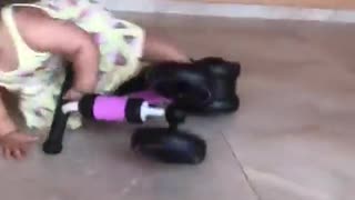 Toddler Falls From Tricycle