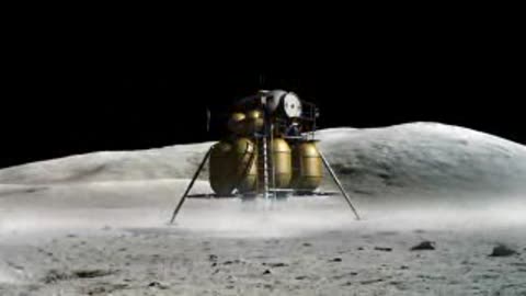 Captivating Lunar Landing Footage: Touchdown on the Moon"