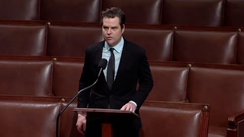 Matt Gaetz Issues Warning On House Floor: 'China Is A Rising Power, Russia Is A Declining Power'