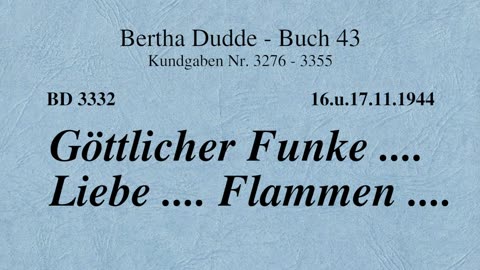 BD 3332 - GÖTTLICHER FUNKE .... LIEBE .... FLAMMEN ....