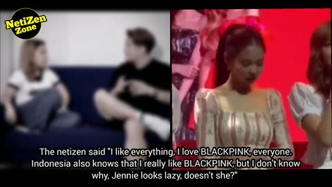 one netizen criticized Jennie during a concert in Jakarta for being lazy #blackpink #jennie