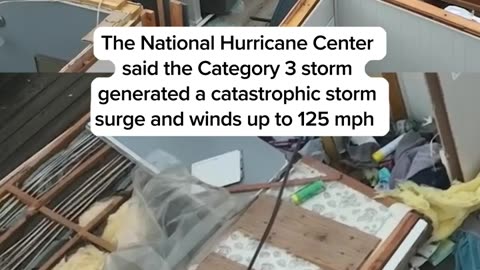 Drone Video Show a Home Wrecked by Hurricane Idalia