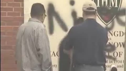 Black guy charged with hate crimes for spray painting racial slurs on black churches
