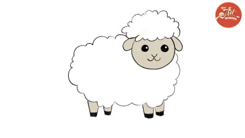 How to draw a Sheep Step by Step #the_art_school