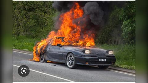 pictures of cars on fire by Jack the Irish wolfhound