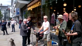 music on street