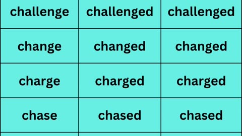 Regular verbs 6