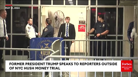 BREAKING NEWS: Trump—Flanked By Son Donald Trump Jr., Ronny Jackson, & More—Speaks Outside NYC Trial