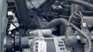 UNDER HOOD WALKAROUND OF 2022 FORD F750 GAS ENGINE