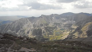 View from Mount Musala in Bulgaria